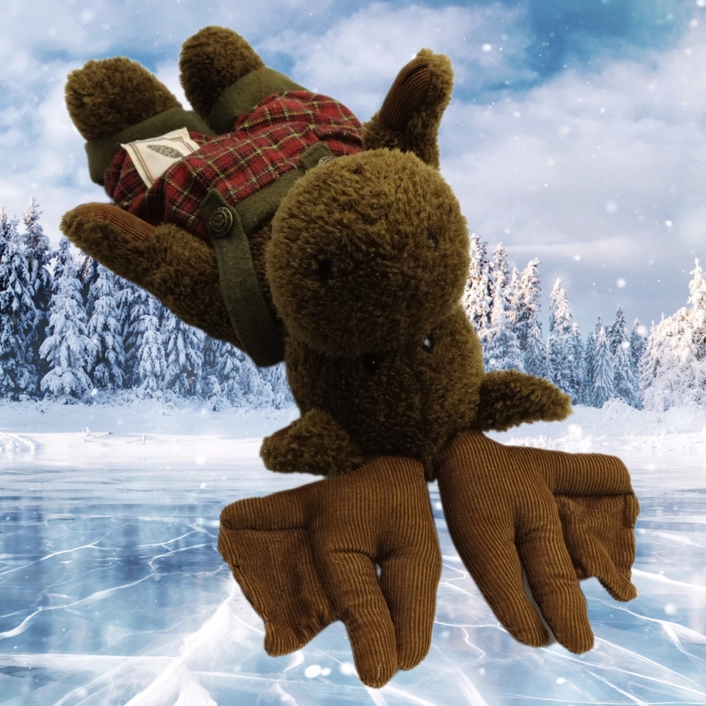 Rustic Plush Moose - Picture 4 of 5